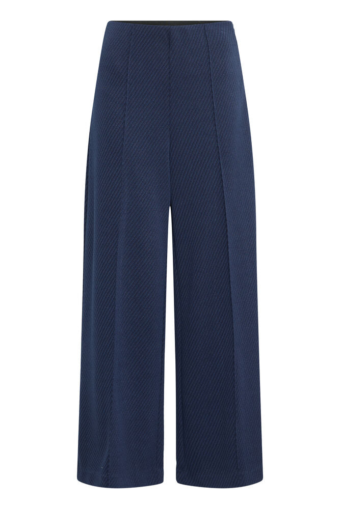 ICHI, IHKATE TWILLISH WIDE PA - Bukser & shorts - JK-Shop