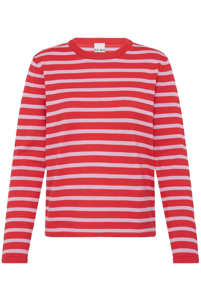 ICHI, IHLULS O-NECK LS - Strikk & cardigans - JK-Shop