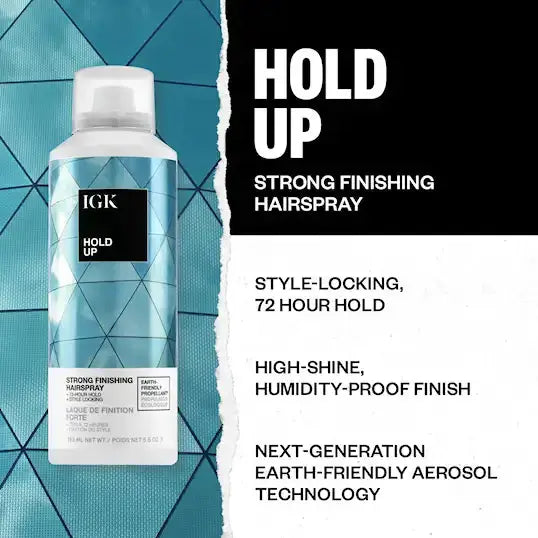 IGK, Hold Up Strong Hold Finishing Hairspray-Hårspray-IGK-JKSHOP