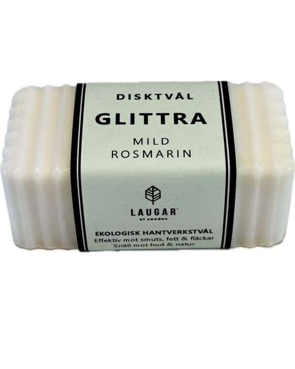 Laugar, Glittra Såpe – Stor Ekologisk 160 g Rosmarin