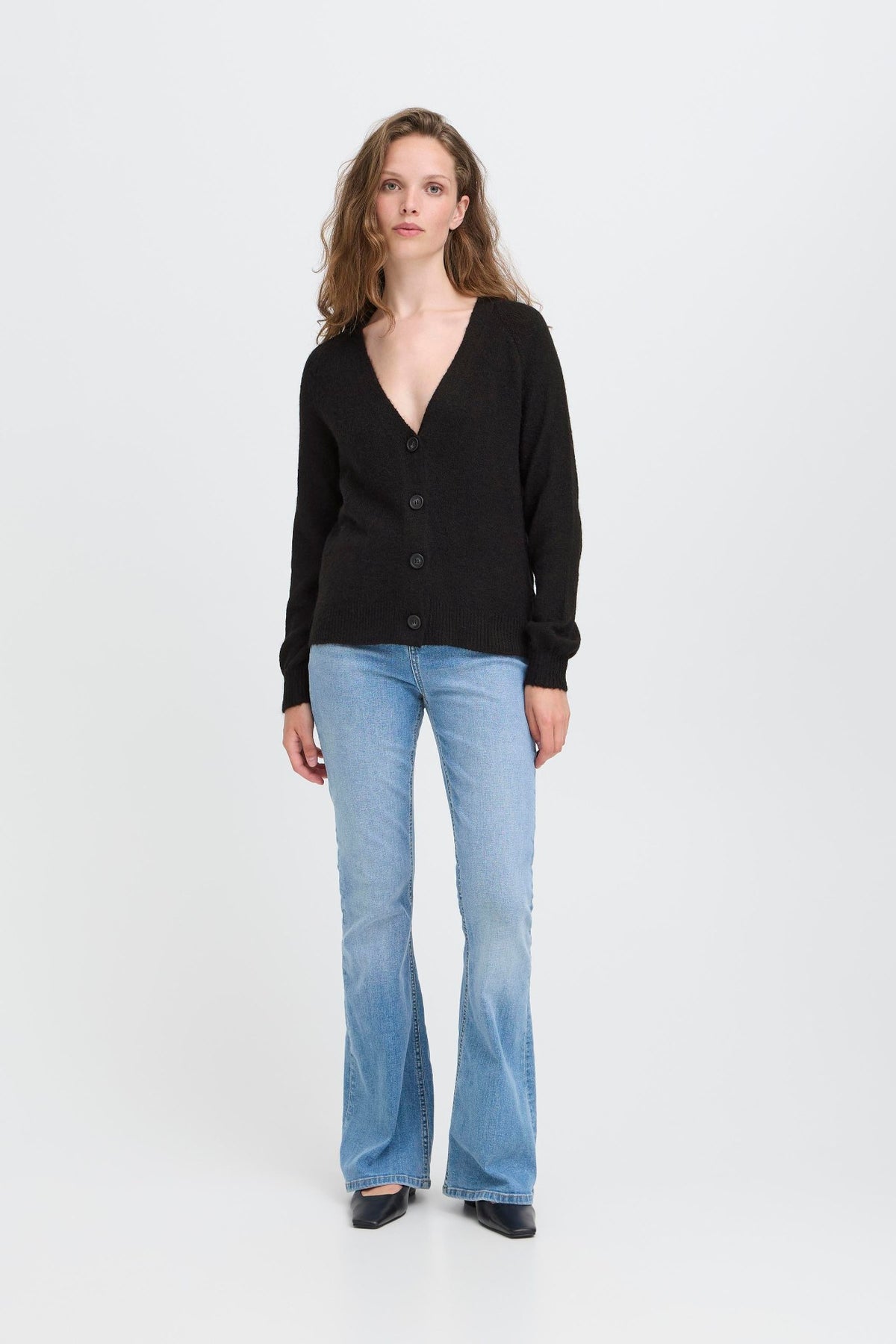 Ichi Kamara V-hals Cardigan - Strikk & cardigans - JK-Shop