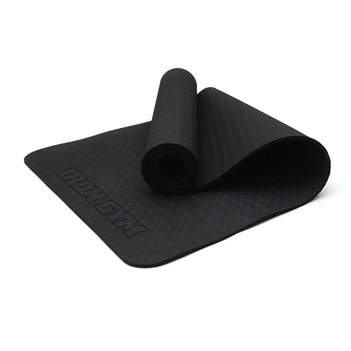 Iron Gym Exercise & Yoga  Mat with Carry Strap, 4mm - Yoga - JK-Shop