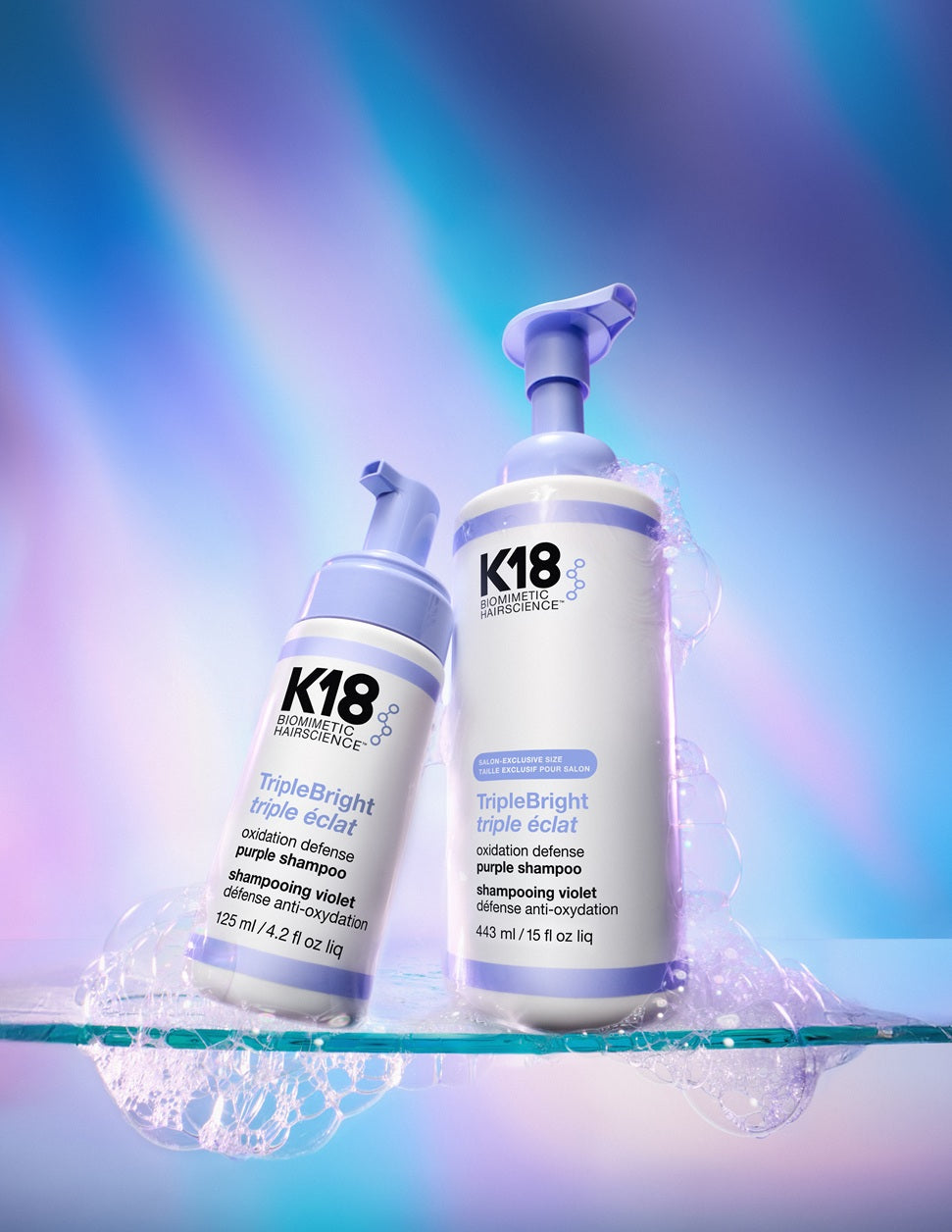 K18 Triple Bright Oxidation Defense Purple Shampoo 125ml