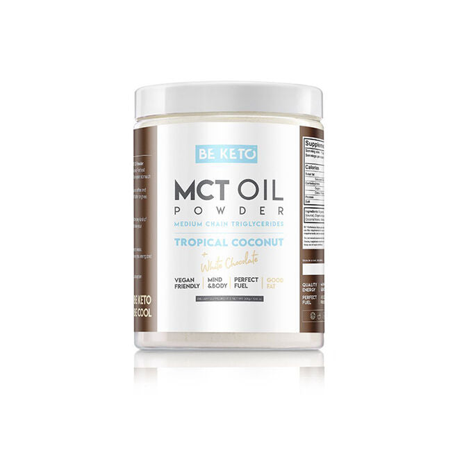 KETO MCT Oil Powder 300 g Coconut & White Chocolate - Fett & olje - JK-Shop