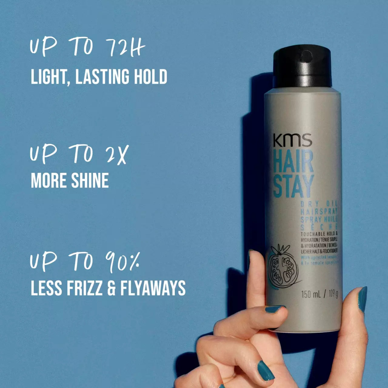 KMS, HairStay Dry Oil Wax 75 ml - Hårspray - JK-Shop