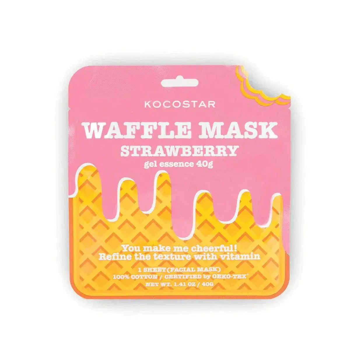 Kocostar Waffle Mask Strawberry-Kocostar-J&K Shop