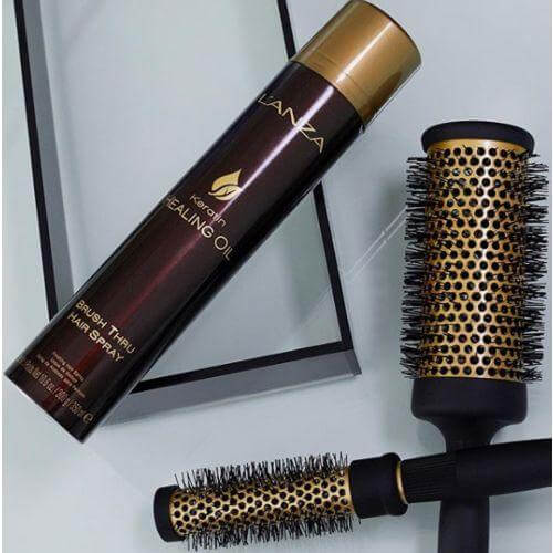 L'ANZA Keratin Healing Oil Brush Thru Hair Spray-Lanza-Hårspray-JKSHOP