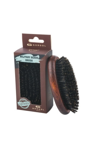 LARGE SIZE MILITARY BEARD BRUSH - DARK - Skjeggbørste - JK-Shop