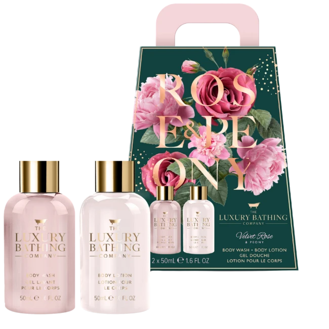 LBC Body Duo Kit Velvet Rose & Peony - Såpe - og lotionsett - JK-Shop