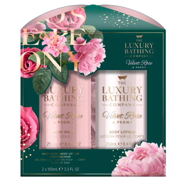 LBC Glamorous Glow Kit Velvet Rose & Peony - Såpe - og lotionsett - JK-Shop