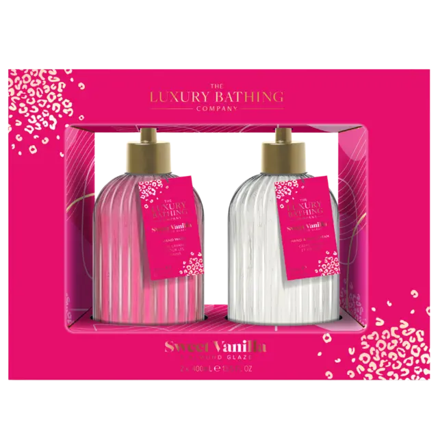 LBC Heavenly Hands Kit Sweet Vanilla & Almond Glaze - Såpe - og lotionsett - JK-Shop