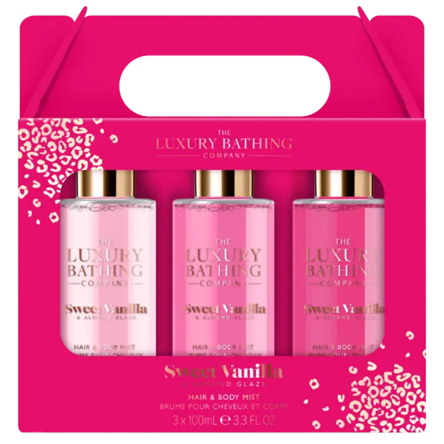 LBC Tempting Trio Kit 3x100ml Sweet Vanilla & Almond Glaze - Kroppsmist - JK-Shop