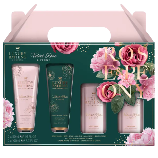 LBC Top to Toe Essential Kit Velvet Rose & Peony - Såpe - og lotionsett - JK-Shop