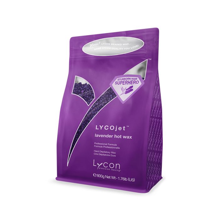 LYCOjet Lavender Hot Wax Beads 800 g - Hårfjerningsvoks - JK-Shop