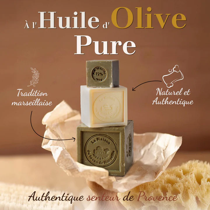 La Maison Marseille Soap Cube Olive 100g - Såpe - JK-Shop