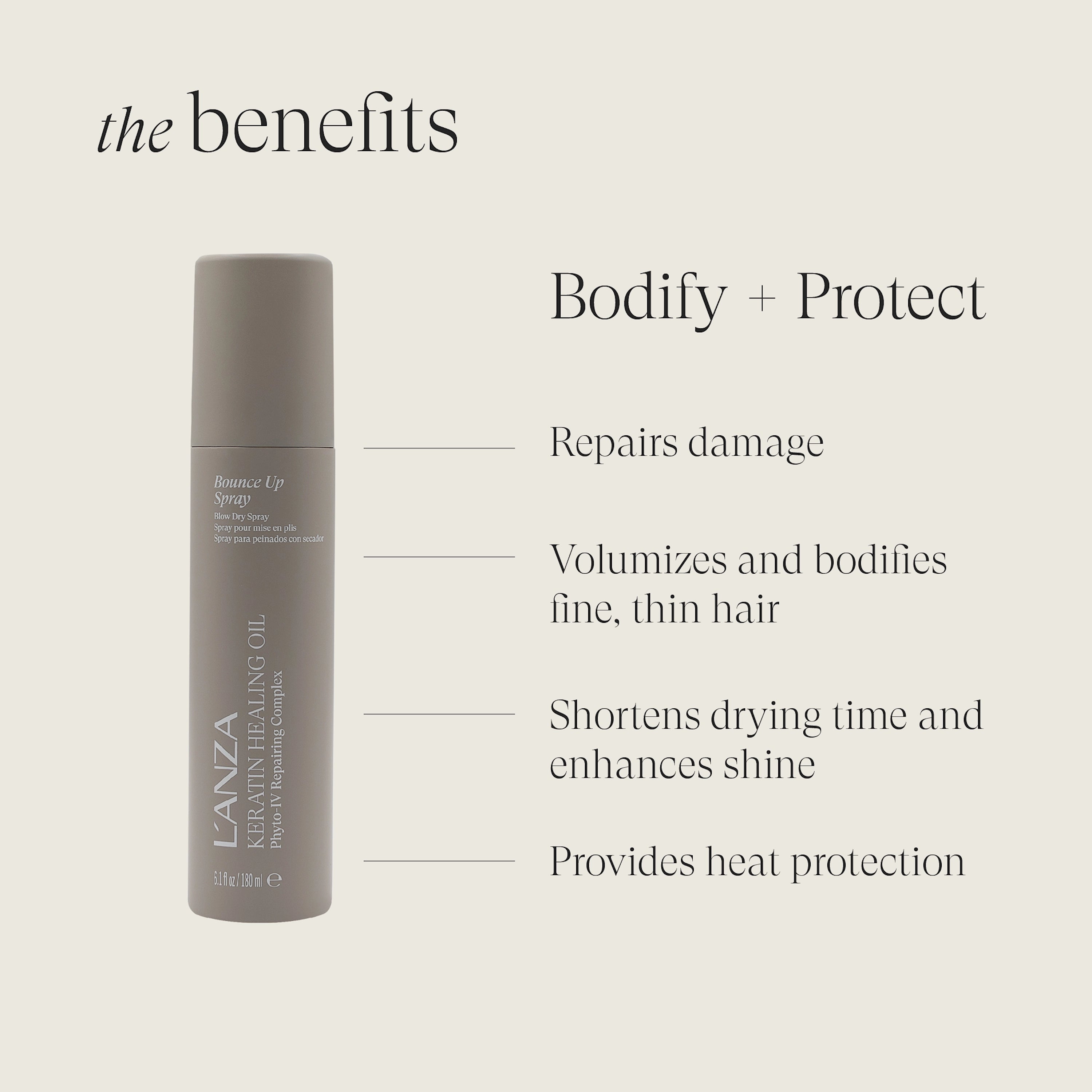 Lanza KHO Bounce Up Spray - Hårspray - JK-Shop