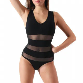 Lytess Bodysuit Nosleeve Transparent Stripes - Klær - JK-Shop