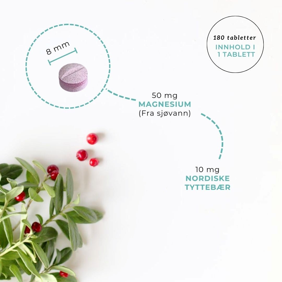 MAGNESIUM & TYTTEBÆR FOR BARN - Vitaminer og kosttilskudd - JK-Shop