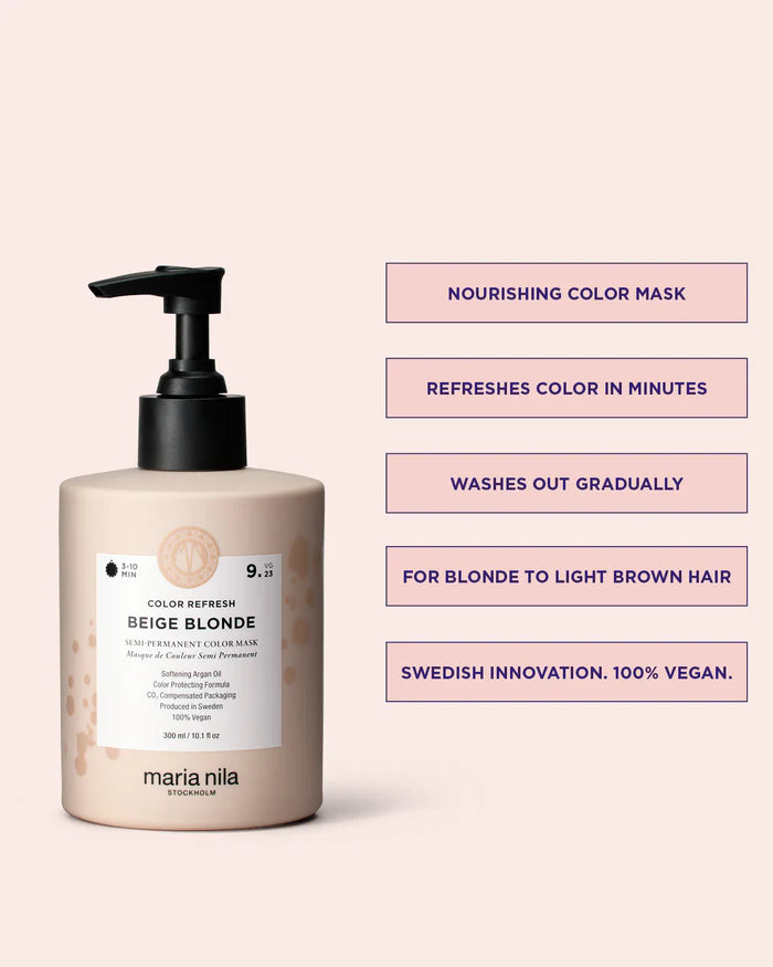 Maria Nila Color Refresh Beige Blonde 300 ml - Hårkur - JK-Shop - bilde 2
