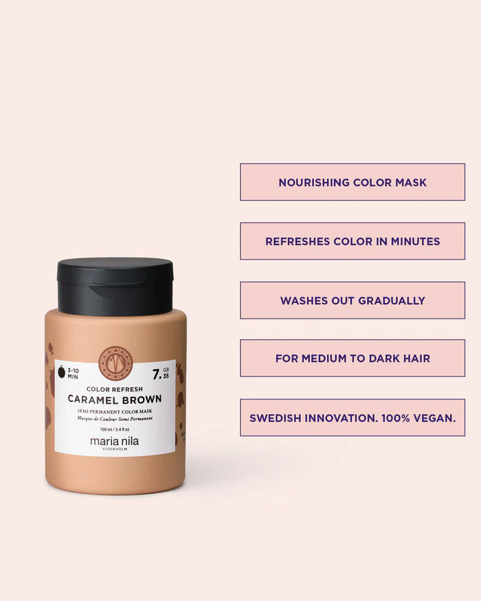 Maria Nila Color Refresh Caramel Brown 100 ml - Hårkur - JK-Shop - bilde 3