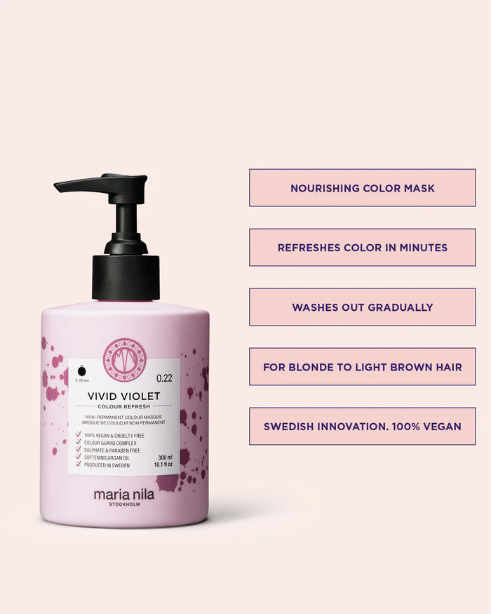 Maria Nila Color Refresh Vivid Violet 300ml - Hårkur - JK-Shop - bilde 6