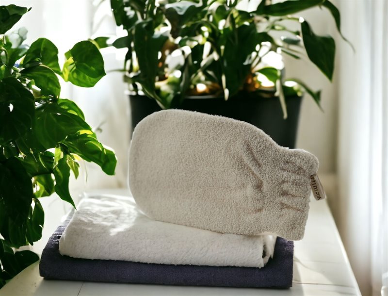 Martini Spa Martini Massage Ekstra delikat økologisk bomulls vott -  - JK-Shop