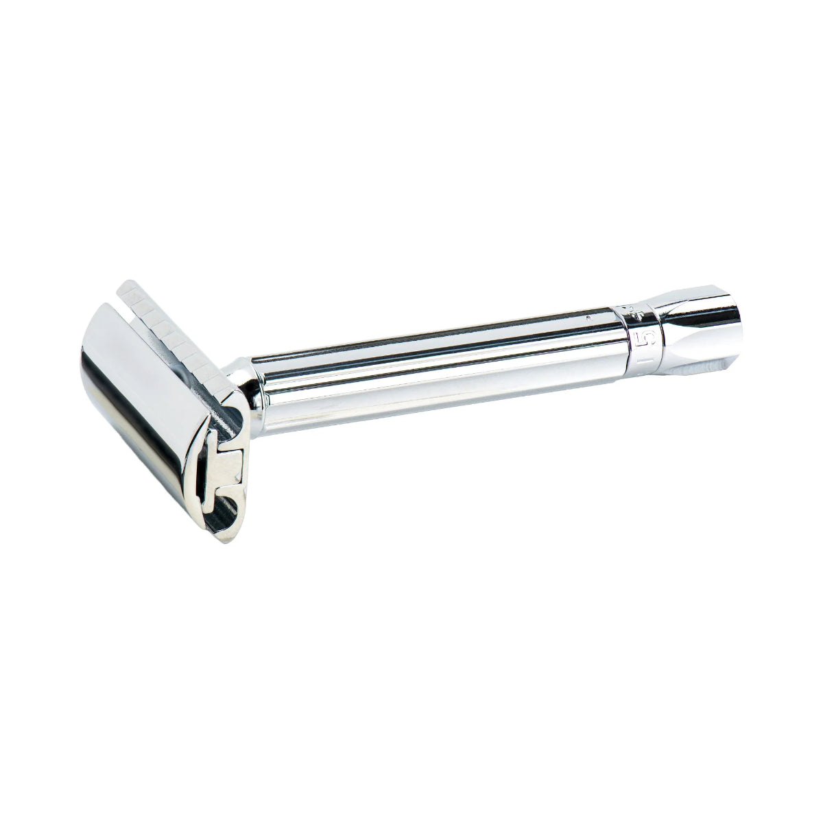 Merkur 510C Progress Lang Håndtak Blank Krom Kromknott - Barberhøvel - JK-Shop