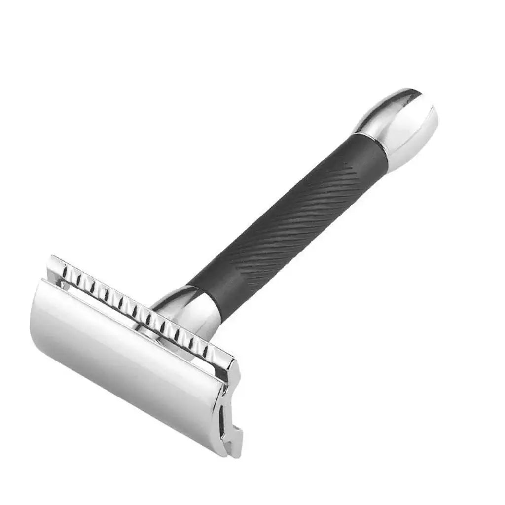 Merkur Barberhøvel 30C Krom med sort håndtak - Barberhøvel - JK-Shop