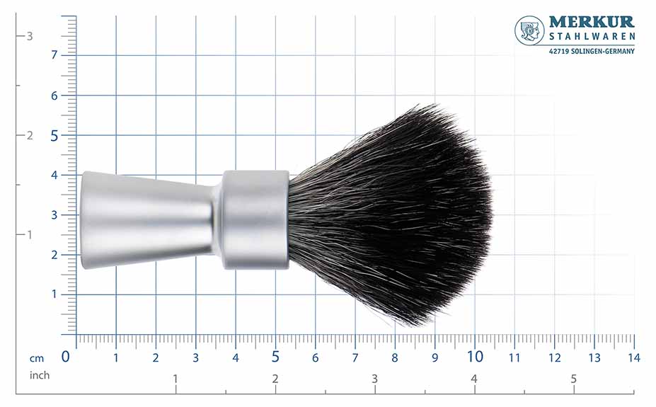 Merkur Barberkost 1100 Black Fibre Matt krom - Barberkost - JK-Shop
