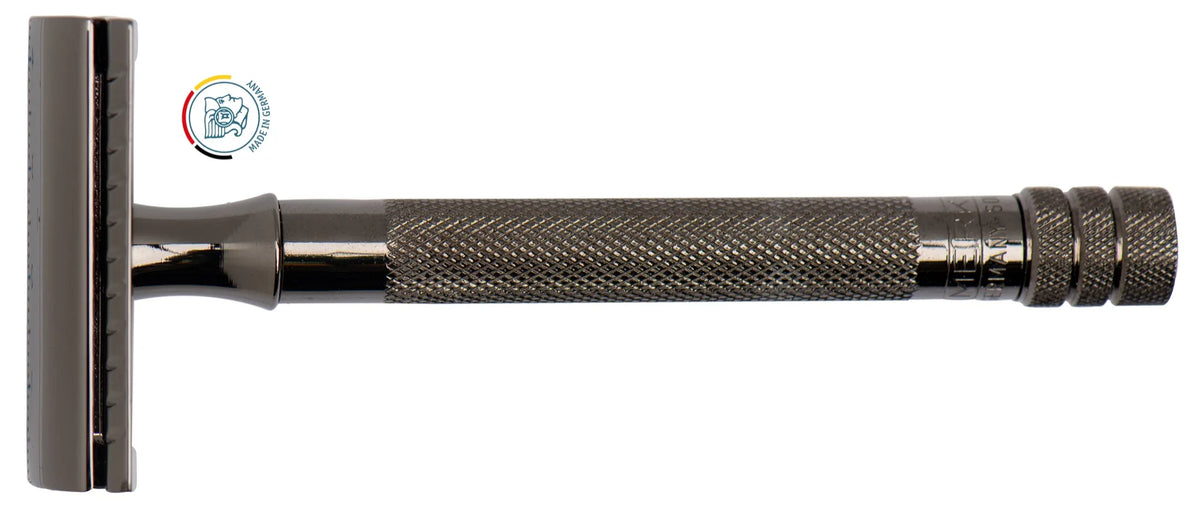 Merkur De Razor 23C Metallic Grey - Barberhøvel - JK-Shop