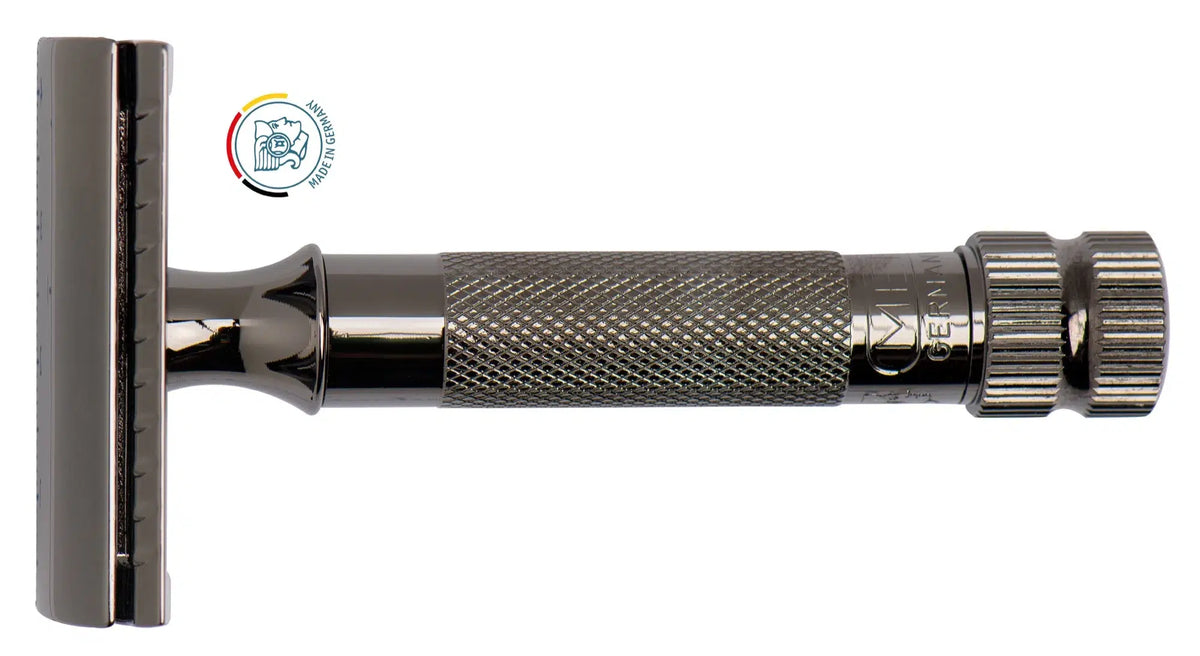 Merkur De Razor 34C Metallic Grey - Barberhøvel - JK-Shop