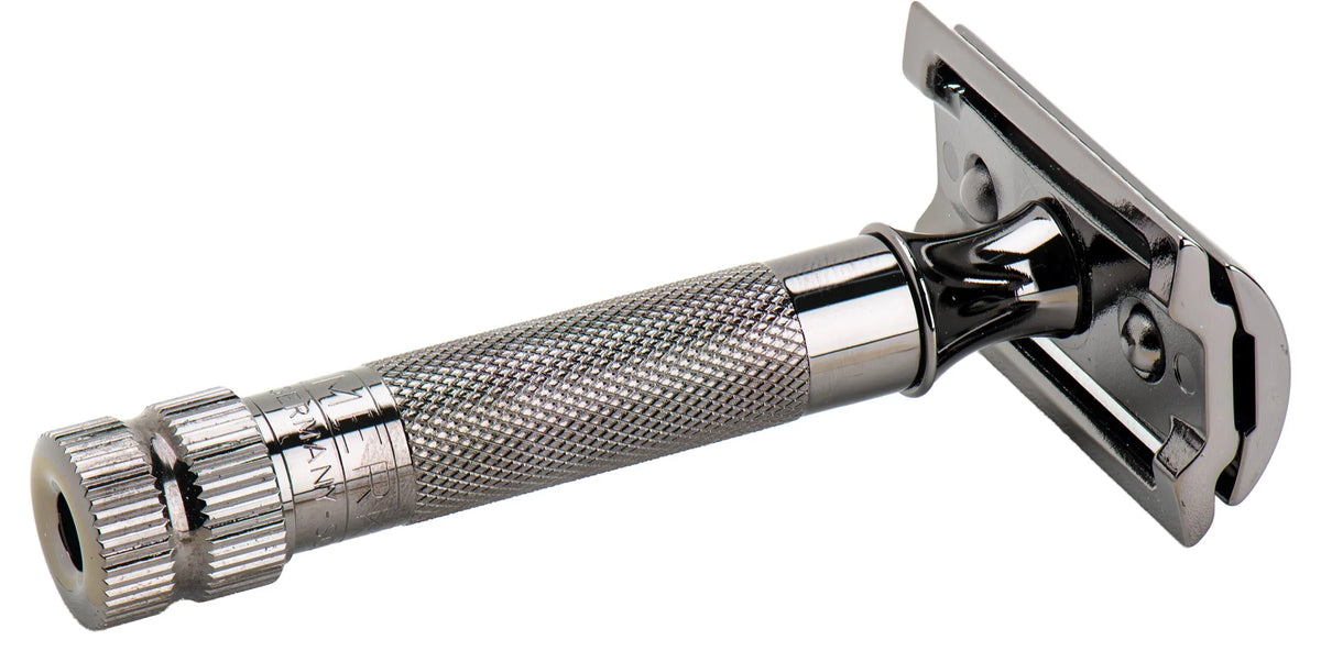 Merkur De Razor 34C Metallic Grey - Barberhøvel - JK-Shop