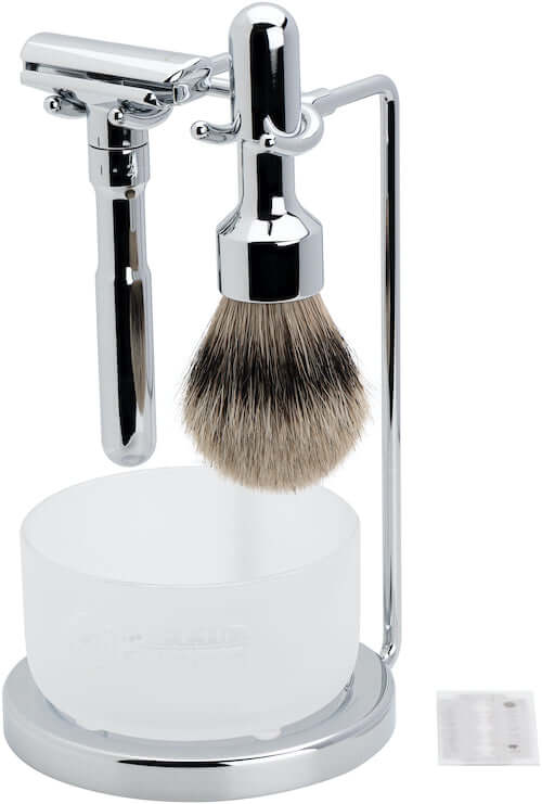 Merkur, Razor Set (751) Bright Chrome - Barbersett - JK-Shop