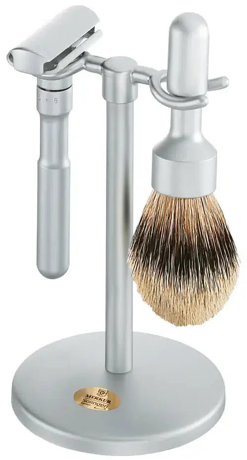 Merkur, Razor Set (780) Matt Chrome - Barbersett - JK-Shop