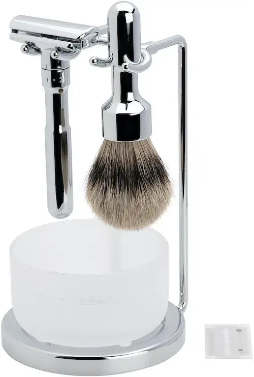 Merkur, Shaving Set Futur (751) Bright Chrome - Barbersett - JK-Shop