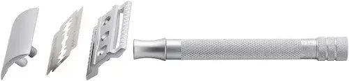 Merkur, Straight Comb- Long Handle-Matt Chrome  (22C) - Barberhøvel - JK-Shop