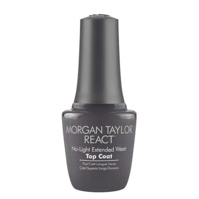 Morgan Taylor REACT Extended Wear Top Coat 15ml - Neglelakk - JK-Shop