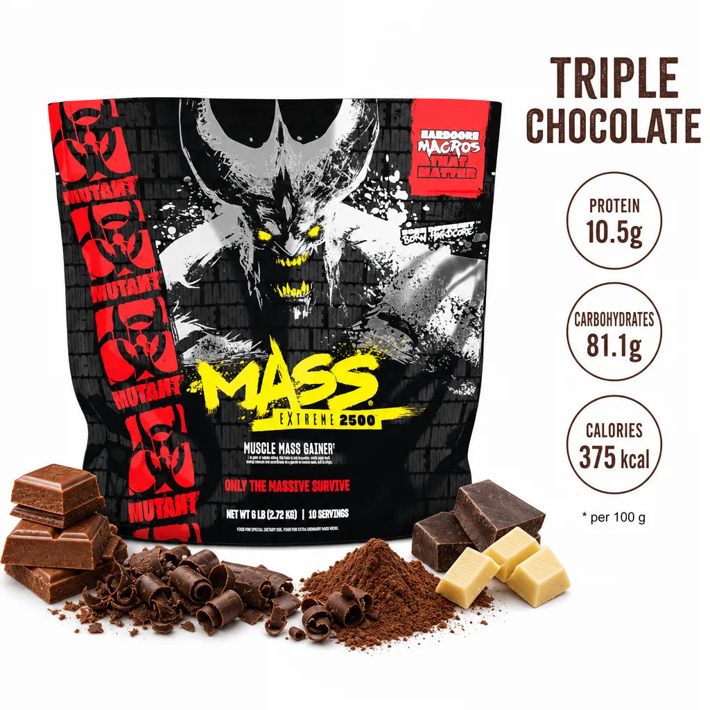Mutant Mass Extreme 2500, 2,72 kg, Triple Chocolate - Gainer - JK-Shop