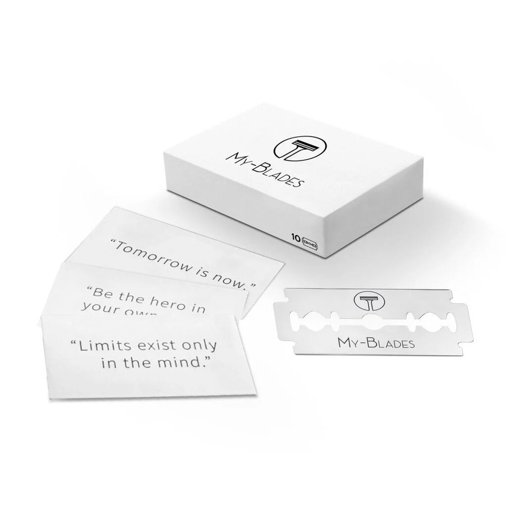 My-Blades 20 Double Edge Blades Platinum (2x10) - Barberblad - JK-Shop