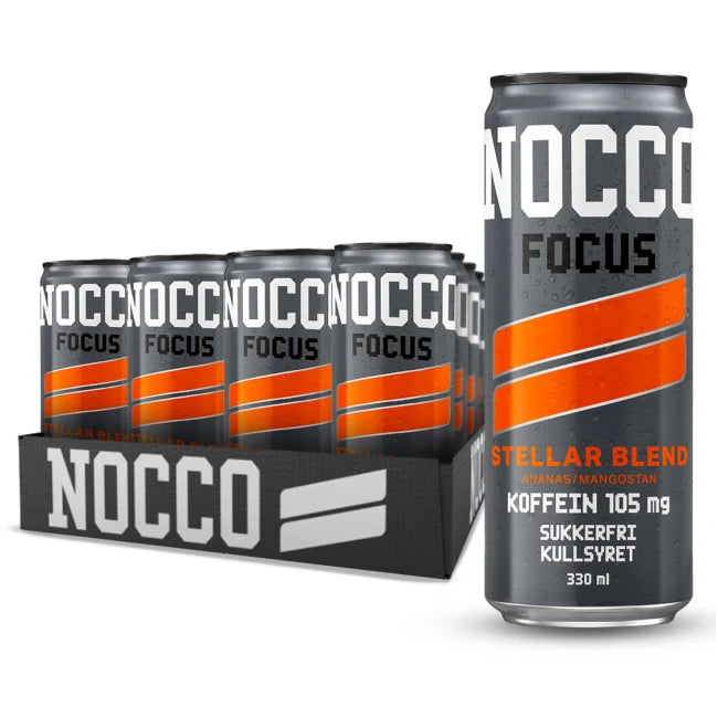 NOCCO Electrolyte Blood Orange 24x355ml - Energidrikk - JK-Shop