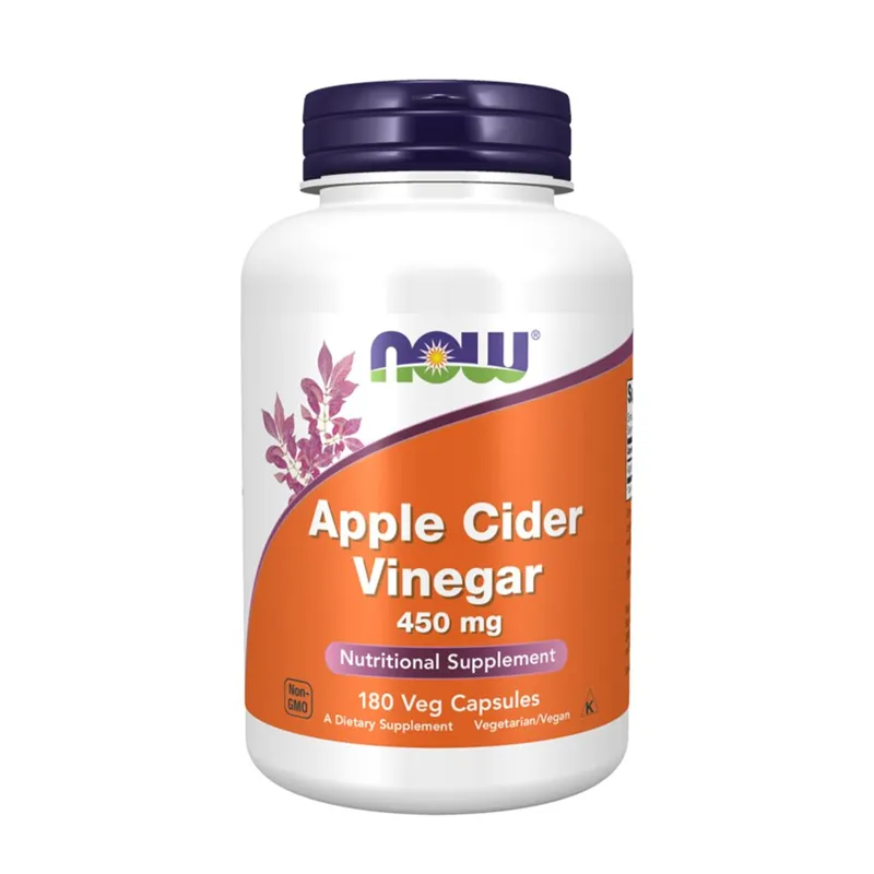 NOW APPLE CIDER VINEGAR 450 MG 180 VCAPS - Annet kosttilskudd - JK-Shop