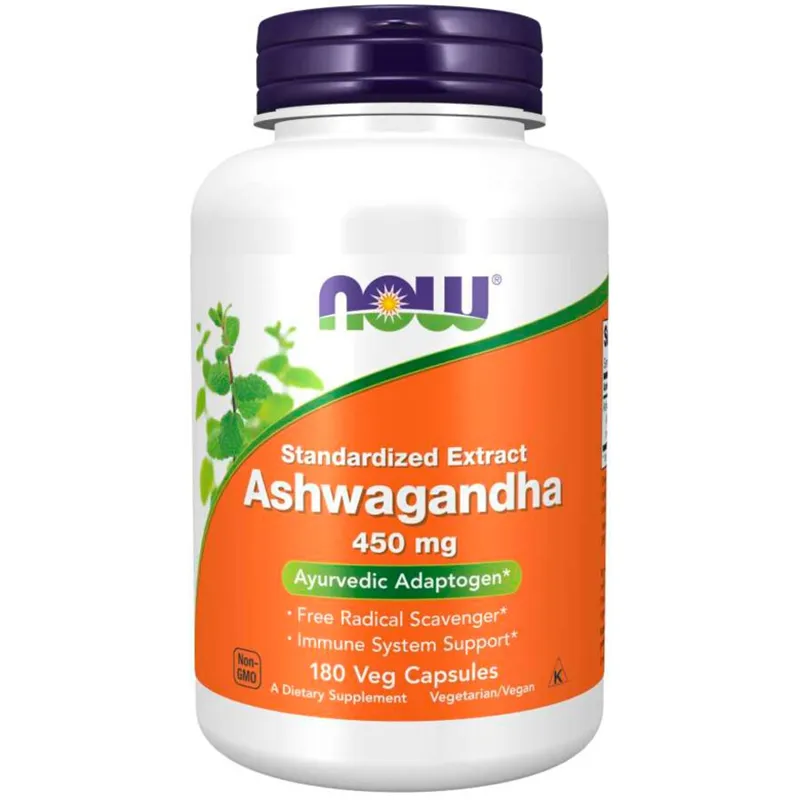 NOW ASHWAGANDHA EXT 450 MG 180 VCAPS - Annet kosttilskudd - JK-Shop