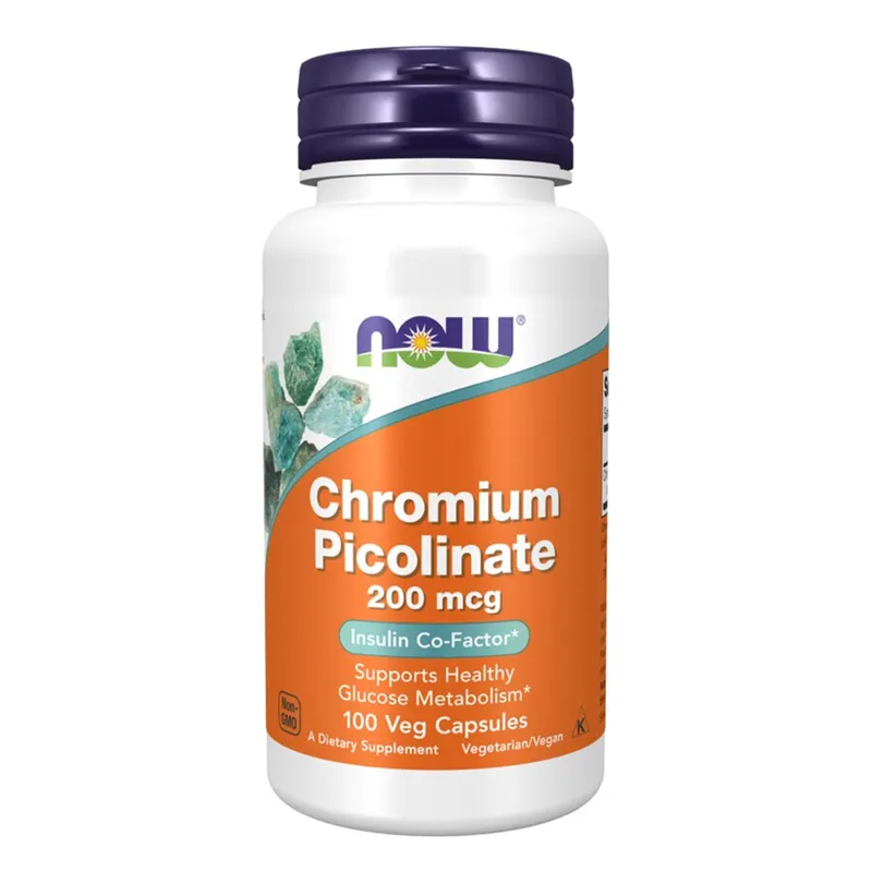 NOW CHROM PICOLINAT 200 MCG 100 VCAPS - Annet - JK-Shop