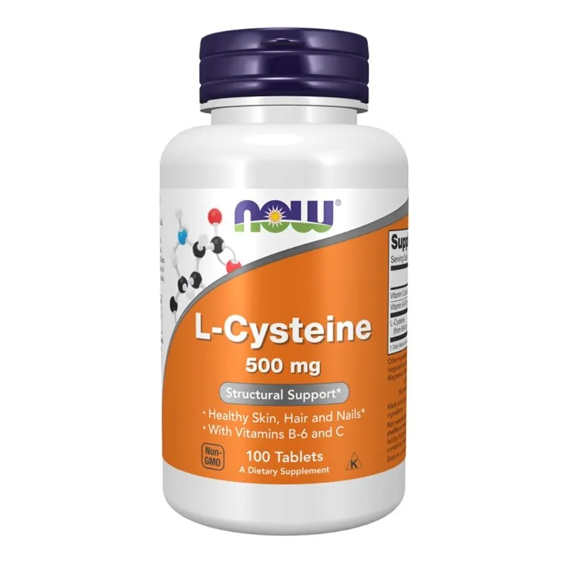 NOW CYSTEINE 500 MG 100 TABS - Vitaminer & kosttilskudd - JK-Shop