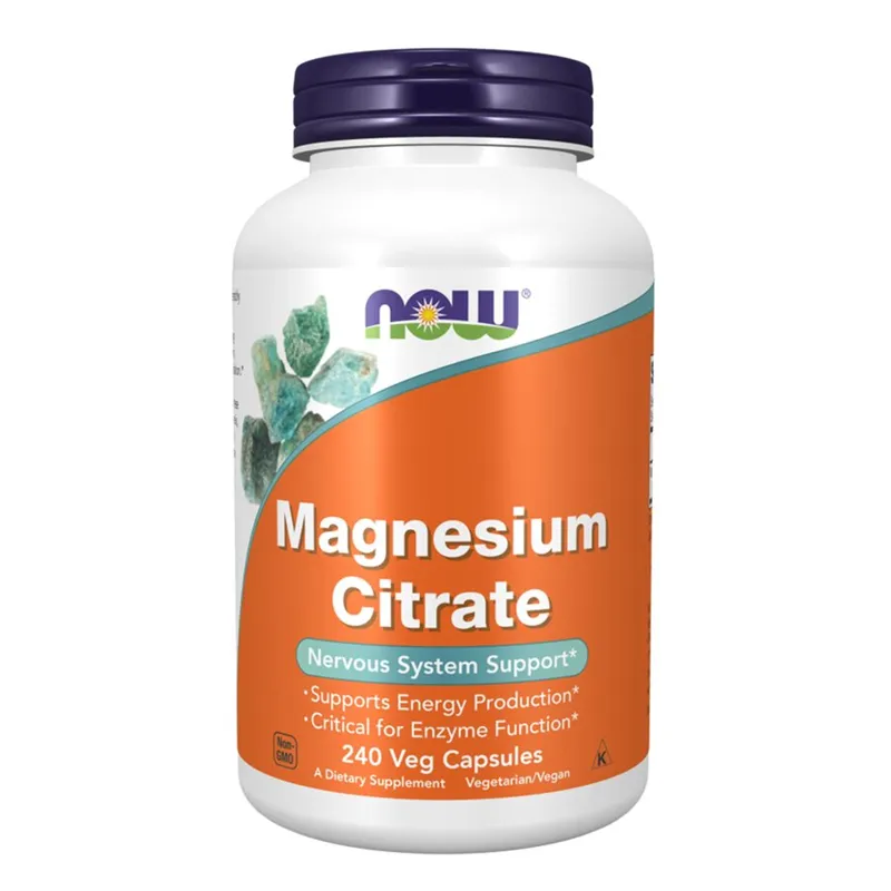 NOW MAGNESIUM CITRATE 240 VCAPS - Mikronæringsstoffer - JK-Shop