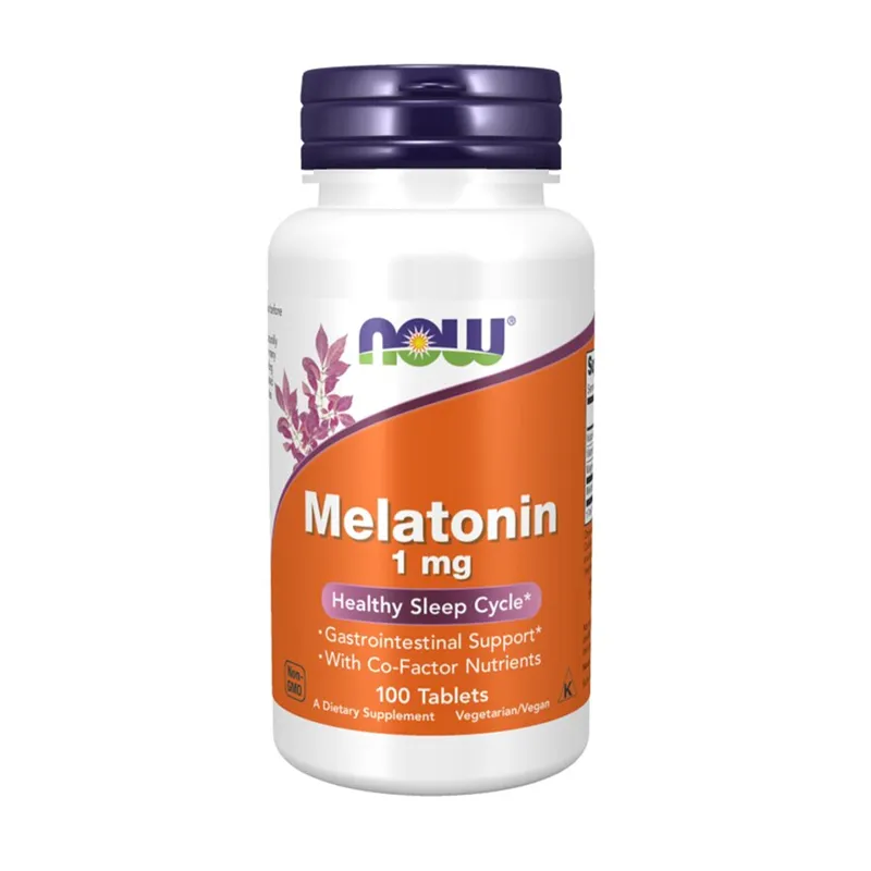 NOW MELATONIN 1 MG 100 TABLETTER - Vitaminer & kosttilskudd - JK-Shop