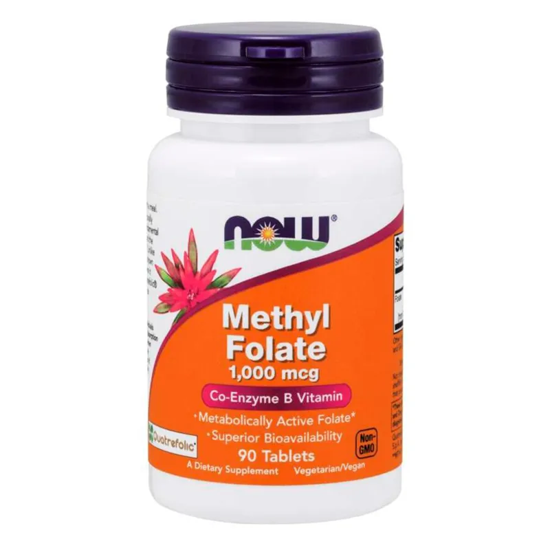 NOW METHYL FOLATE 1 MG 90 TABS - Vitaminer & kosttilskudd - JK-Shop