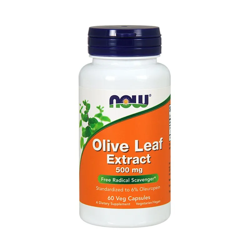 NOW OLIVE LEAF EXT 60 VCAPS - Vitaminer & Mineraler - JK-Shop