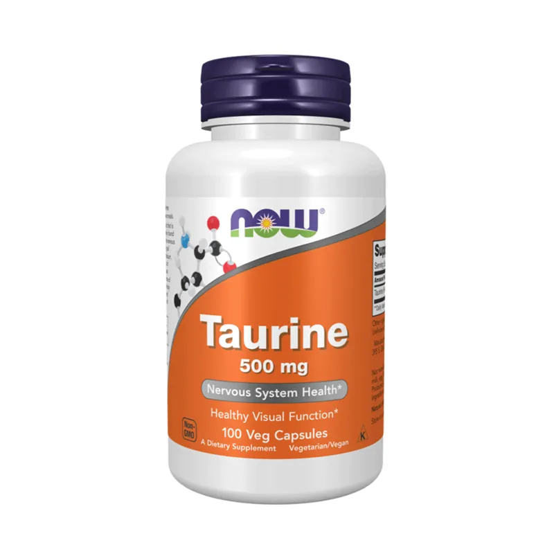 NOW TAURINE 500 MG 100 VCAPS - Individuelle Aminosyrer - JK-Shop