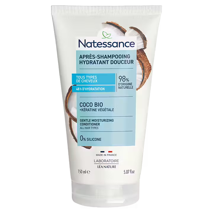 Natessance Gentle Moisturizing Conditioner - Coconut & Plant Keratin, 150 ml - Balsam - JK-Shop